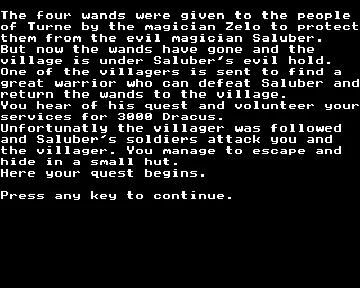 Four Wands, The - Part 1 (1988)(D.W. Gore) screen shot title
